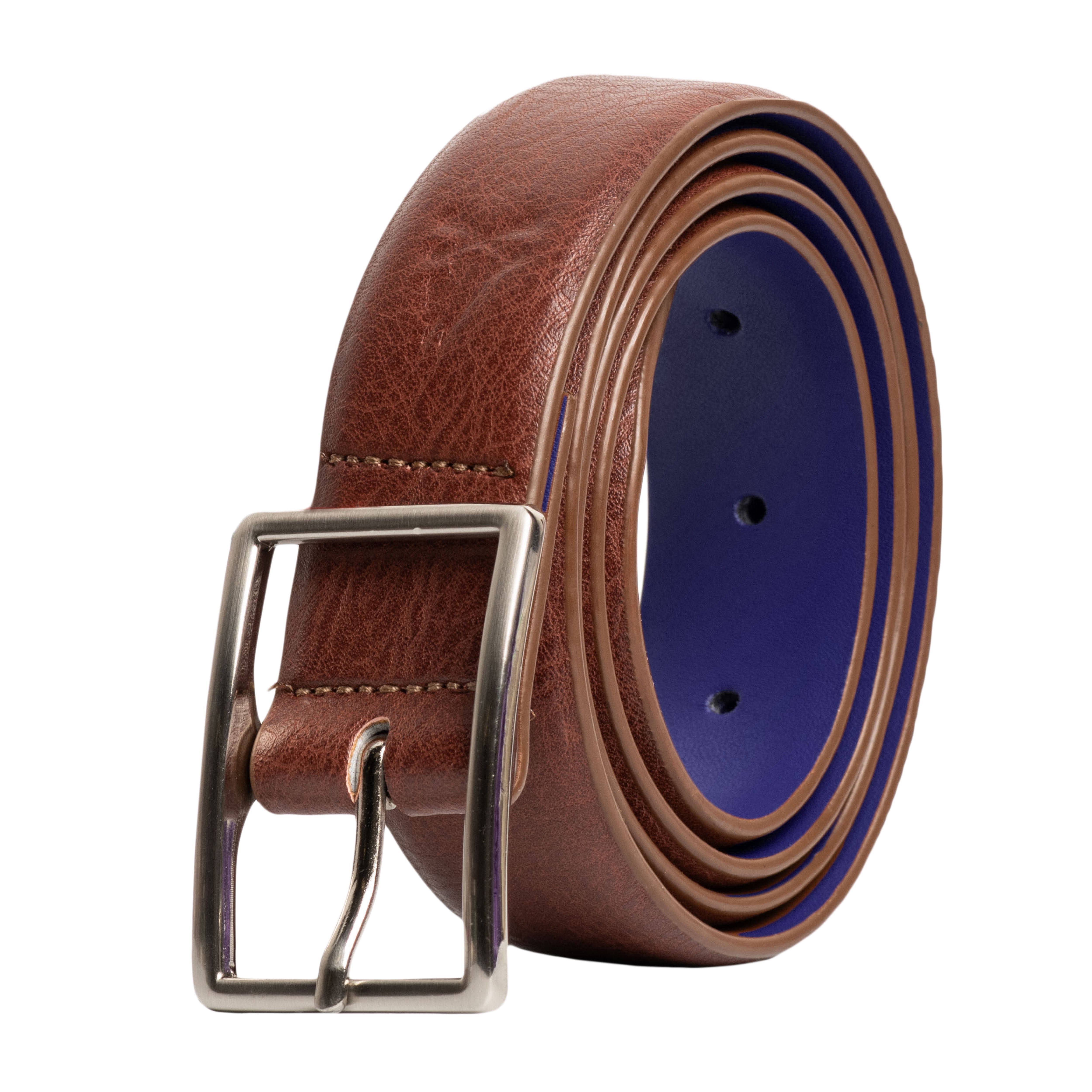 Smooth Finished Belt with Center Bar Buckle