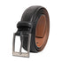 Textured Italian Leather Belt wtih Edge Stitching