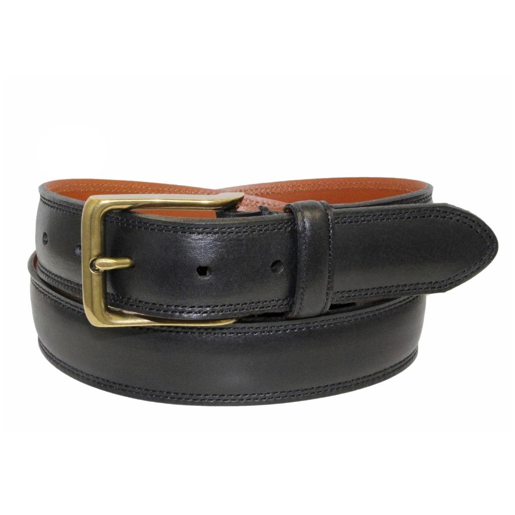 Double Stitch Italian full-grain leather Belt – Custom Leather Canada  Limited
