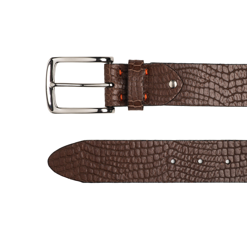 Embossed Full Grain Italian Leather Belt – Custom Leather Canada Limited