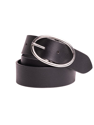 Silver Jeans Co. Silver Jeans Co. Leather Belt Black Double Grommet 527